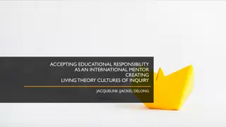 International Mentorship in Creating Living Theory Cultures