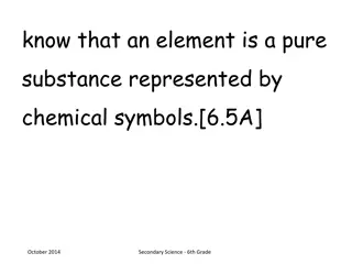 Elements and Energy Resources