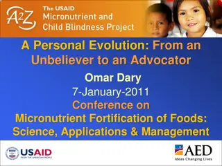 USAID Micronutrient and Child Blindness Project Evolution
