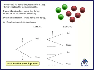 Marble Probability Study: Red and Green Marbles