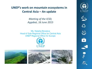 UNEP's Activities in Central Asia: Mountain Ecosystems Update
