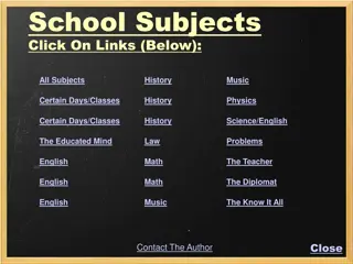 School Subjects