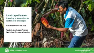 Investing in Innovation for Sustainable Landscapes
