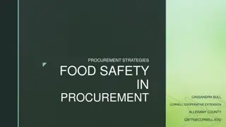 Food Safety Strategies in Procurement
