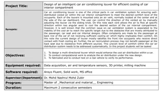 Intelligent Car Air Conditioning Louver Design