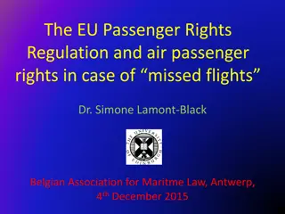 Passenger Rights Regulation and Air Passenger Rights