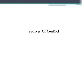 Sources of Conflict in Organizational Settings