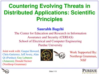 Countering Evolving Threats in Distributed Applications: Scientific Principles