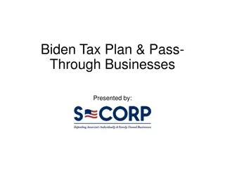 Biden Tax Plan & Pass- Through Businesses