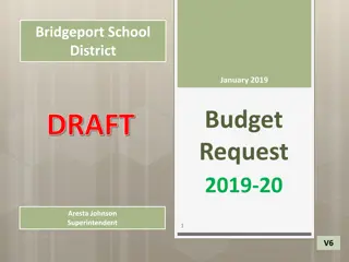 Bridgeport School District January 2019 Budget Request - Aresta Johnson Superintendent