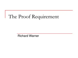 The Proof Requirement