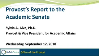 Office of the Provost Achievements and Initiatives