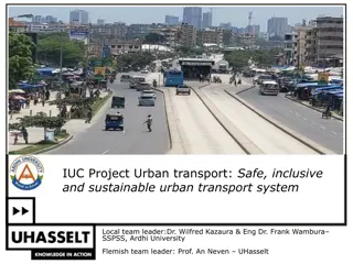 Sustainable Urban Transport System in Dar es Salaam City