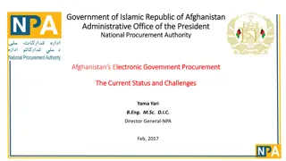 Afghanistan's National Procurement Progress