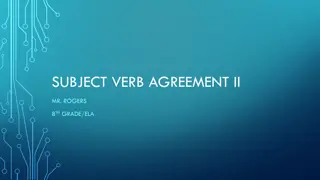 Subject-Verb Agreement Rules Explained