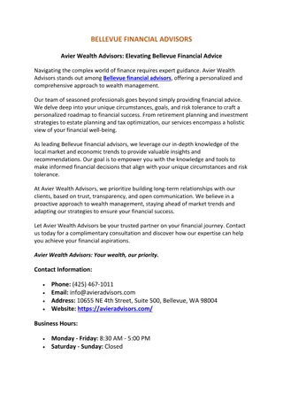 Bellevue Financial Advisors | Avier wealth advisors