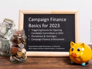 Campaign Finance Basics for 2023
