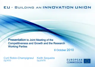 Innovation Union: Driving Competitiveness and Growth