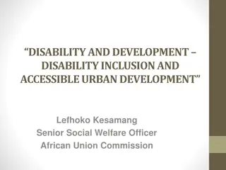 African Union's Initiatives for Disability Inclusion and Urban Development