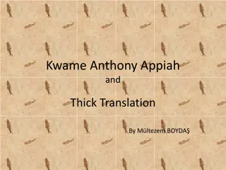 Kwame Anthony Appiah: Scholar of African Studies