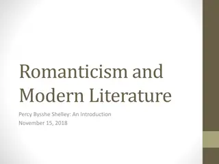 Percy Bysshe Shelley: An Introduction to Romanticism and Modern Literature