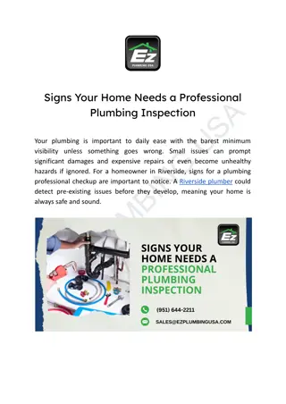 Signs Your Home Needs a Professional Plumbing Inspection