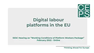 Digital Labour Platforms in the EU: Overview & Trends