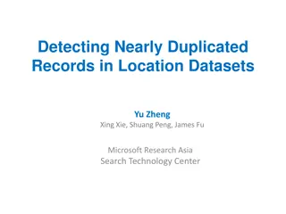 Detecting Nearly Duplicated Records in Location Datasets