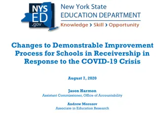 Changes to Improvement Process for Schools in Response to COVID-19 Crisis