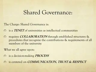 Enhancing Shared Governance at University: Collaborative Decision-Making