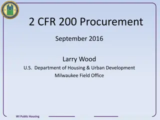Public Housing Procurement Guidelines