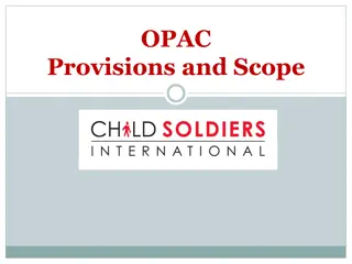International Law and Standards Related to Child Soldiers in Thailand