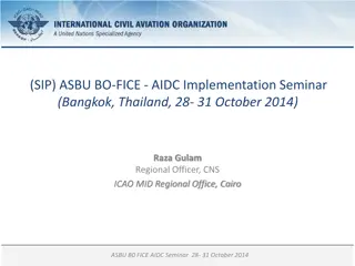 ASBU BO-FICE AIDC Implementation Seminar in Bangkok, Thailand
