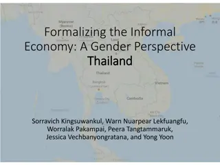 Formalizing the Informal Economy: A Gender Perspective in Thailand