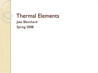Thermal Elements by Jake Blanchard Spring 2008