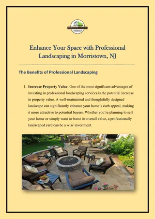 Enhance Your Space with Professional Landscaping in Morristown