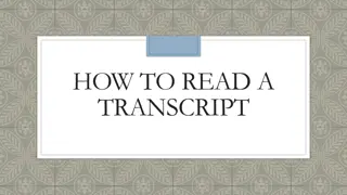 How to Read a Transcript: Essential Guide and Tips