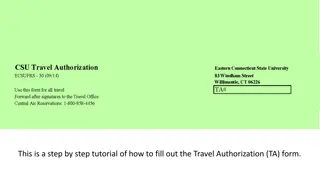 How to Fill Out Travel Authorization (TA) Form Step-by-Step Tutorial