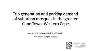Trip Generation and Parking Demand of Suburban Mosques in Greater Cape Town