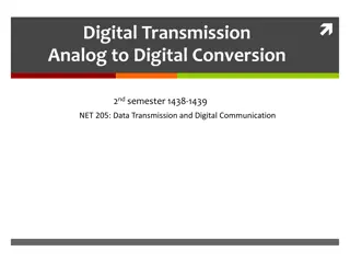 Digital Transmission and Analog to Digital Conversion Overview