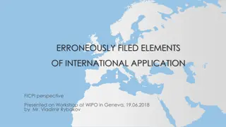 ERRONEOUSLY FILED ELEMENTS OF INTERNATIONAL APPLICATION