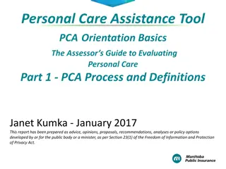 Overview of Personal Care Assistance: Criteria and Standards
