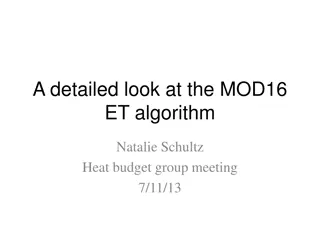 Comprehensive Overview of MOD16 ET Algorithm