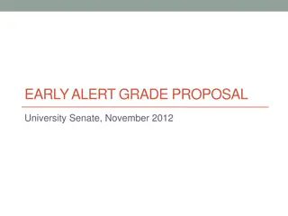 Early Alert Grade Proposal for Student Success