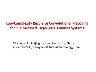 Low-Complexity Recursive Convolutional Precoding for OFDM-based Large-Scale Antenna Systems