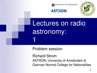 Lectures on radio astronomy: 1
