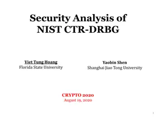 Security Analysis of NIST CTR-DRBG