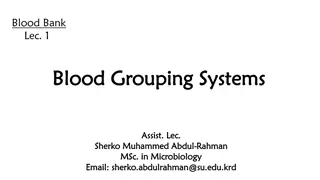 Blood Grouping Systems and Types - Essential Information