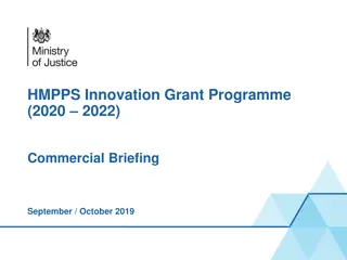 HMPPS Innovation Grant Programme