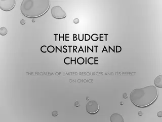 The Budget Constraint and Limited Resources